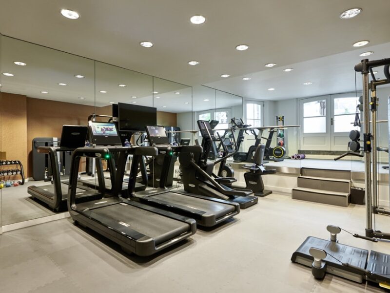 Gym Space with Fitness Equipment at De L'Europe Amsterdam