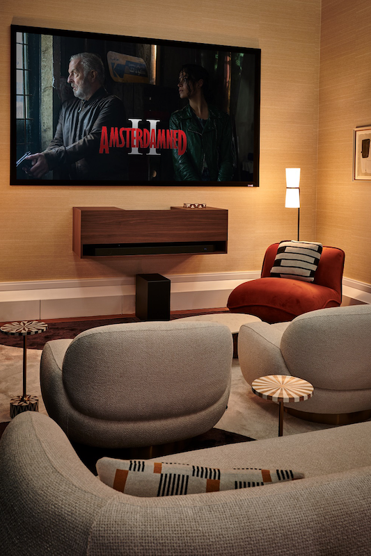 Amsterdamned II op filmdoek in Wolfi Pictures Suite in De L'Europe Amsterdam