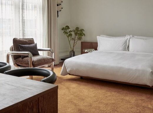 Bed in Valerie van der Werff Suite